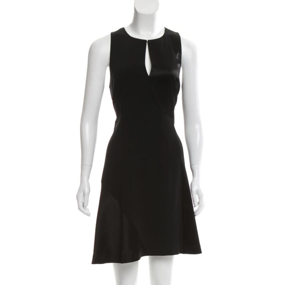 Derek Lam 10 Crosby Dress Black Keyhole Flare Sleeveless Mini Dress